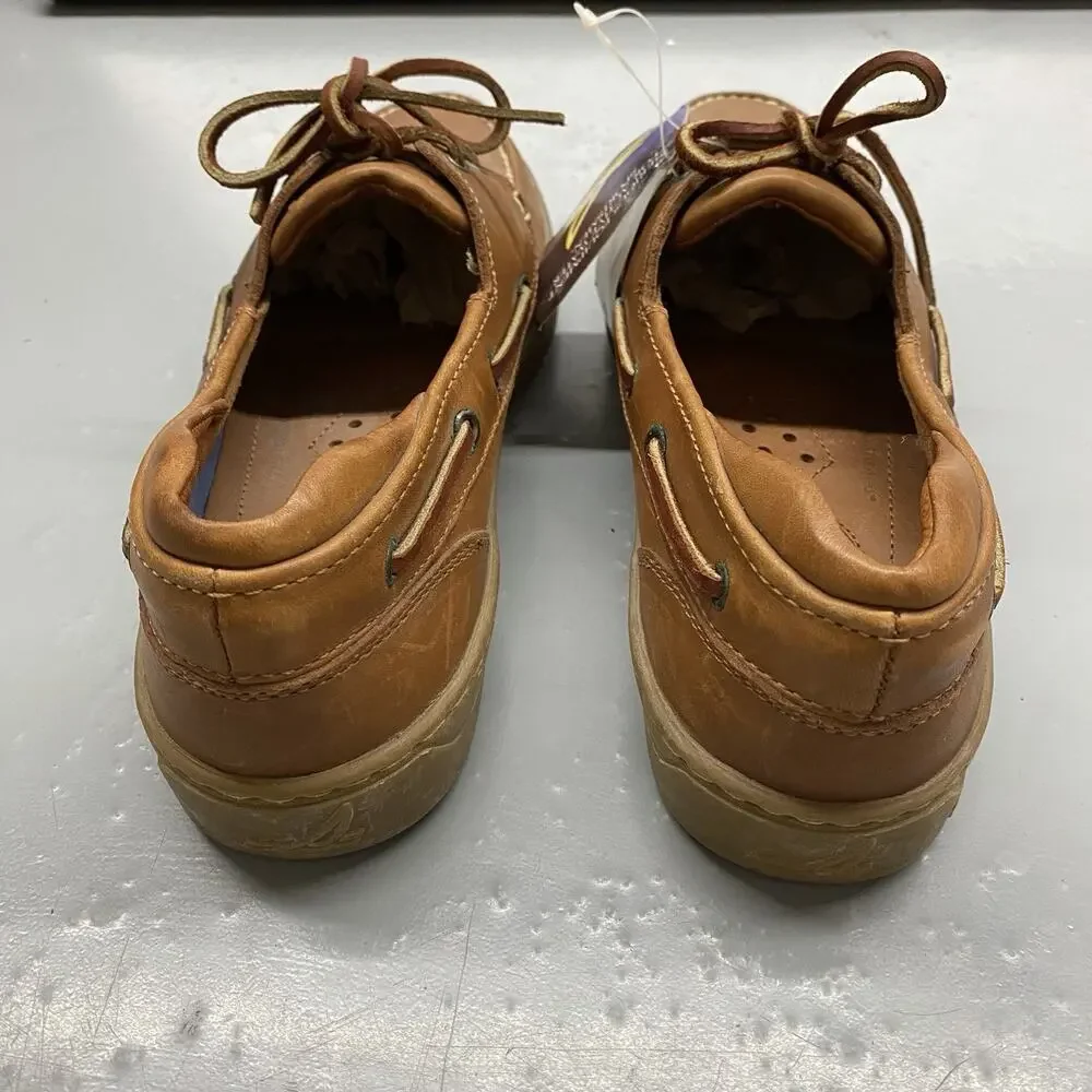 Sperry Top-Sider Authentic Original 2-Eye Boat Shoes Brown Leather Men’s 9.5 NWT